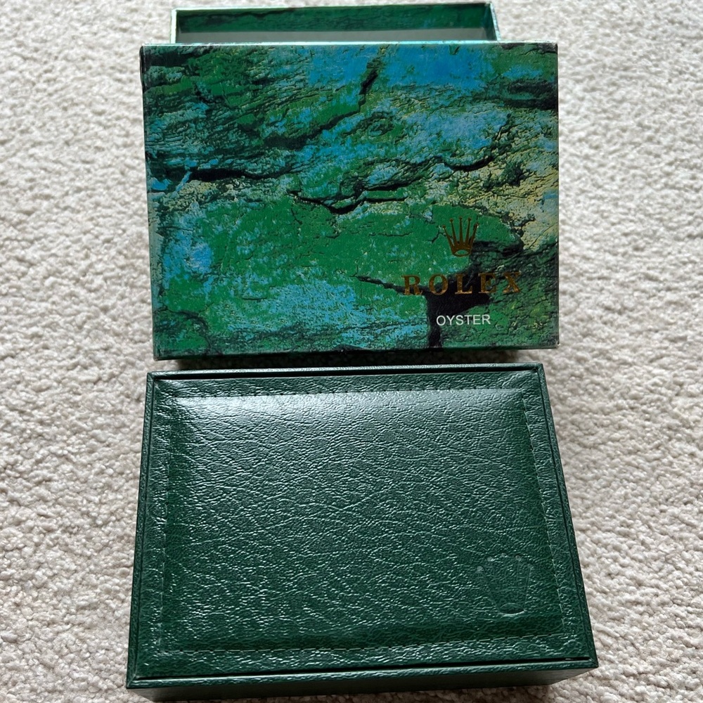 Rolex Green and Gold Jewelry Organizer
